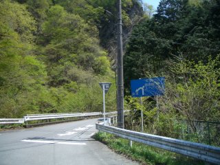 御荷鉾林道登り口
